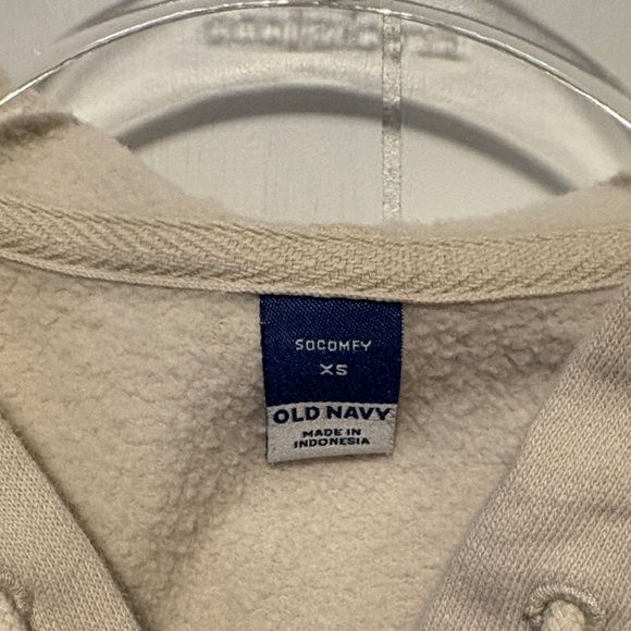 Old Navy So Comfy Oversized Cream Hoodie - Picture 2 of 8